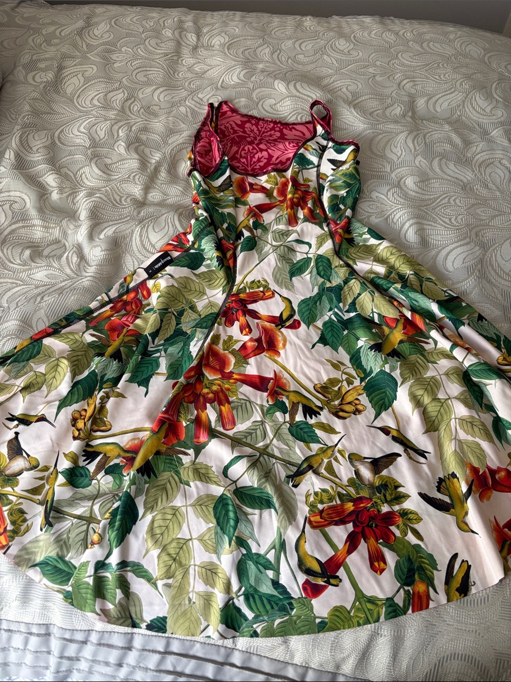 Blackmilk Bree Rabbit vs Hummingbirds inside out dress